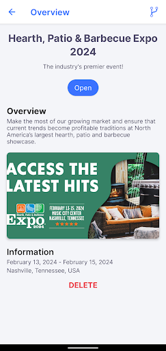 Android application HPBExpo screenshort