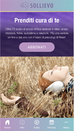 Android application Sollievo screenshort