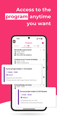 Medity Events Screen 2