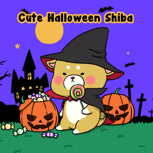 Cute Halloween Shiba Theme  Icon