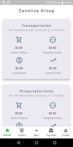 Android application Zanolisa Group screenshort