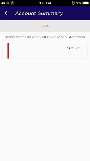 Business Bank App Screen 2