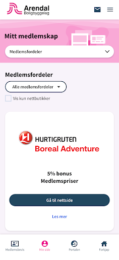 Arendal Boligbyggelag Screen 3