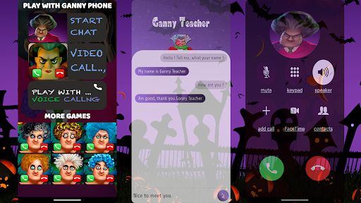 Android application Scary Granny Calling - Fake vi screenshort