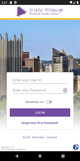 Android application Greater Pittsburgh FCU screenshort