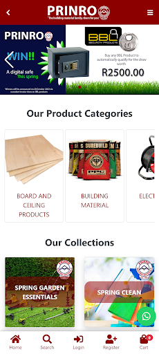 Android application Prinro Shop screenshort