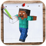 How to Draw and Colour Minecraft icon