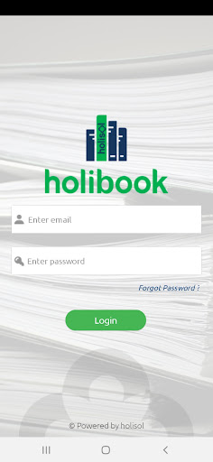Android application Holibook screenshort