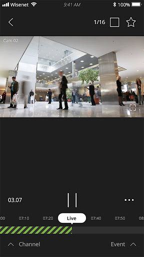 Wisenet mobile Screen 3
