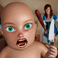 Scary Haunted House Gangster Granny Baby Simulator