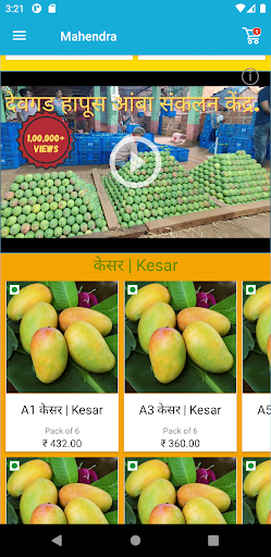 Mahendra Fruits Screen 2