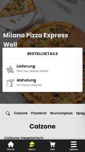 Milano Pizza Express Screen 3