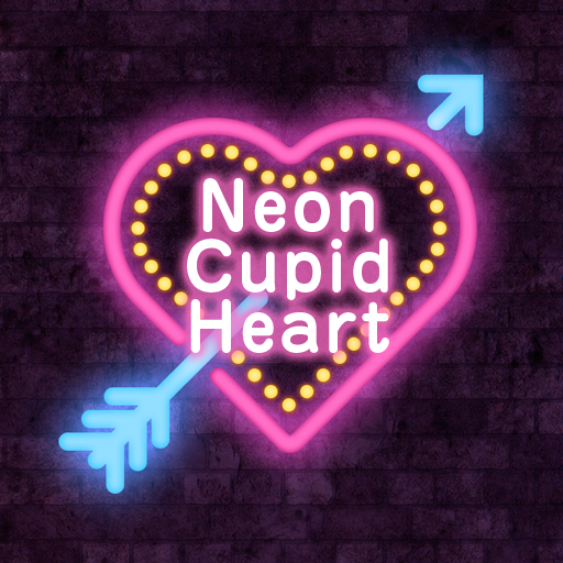 Neon Cupid Heart Theme +HOME logo