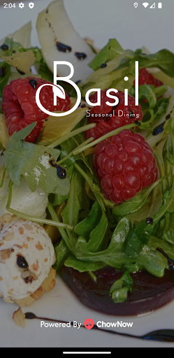 Android application Basil Seasonal Dining screenshort