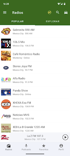 Radio FM Mexico Screen 3