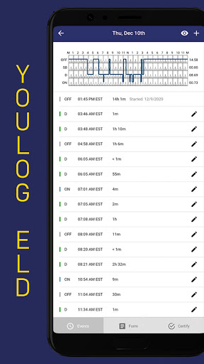 Android application YOULOG ELD screenshort