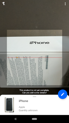 Android application OpenProductsFacts Not for food screenshort