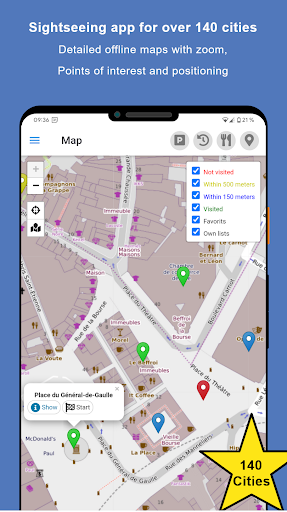 Android application Sightseeing Lille screenshort