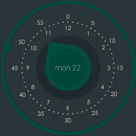 Flat Watch Face