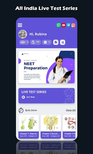 Android application NEET Hacks:NEET Exam Prep 2025 screenshort