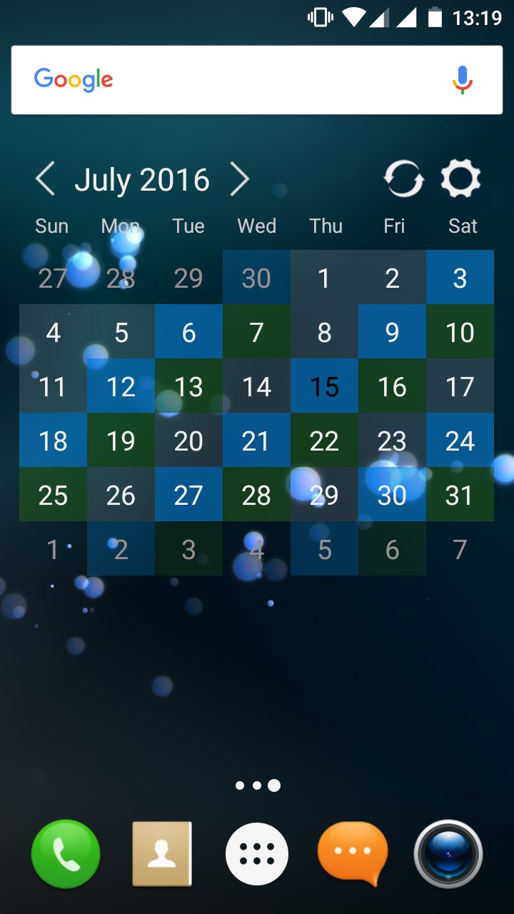Android application Calendar Widget Light screenshort