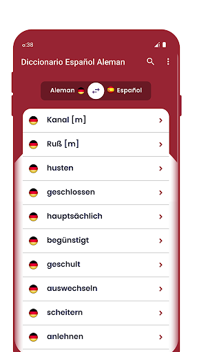 Diccionario Español Aleman Screen 3