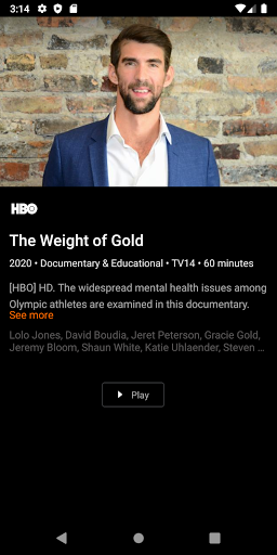 Screenshot of ConnecTV powered by LUS Fiber.