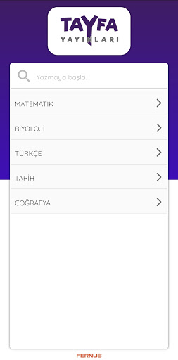 Android application Tayfa Video Çözüm screenshort
