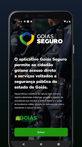 Android application Goiás Seguro screenshort