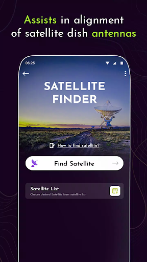 Android application Dish Satellite Finder screenshort