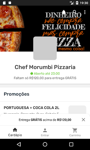 Android application Chef Morumbi Pizzaria screenshort