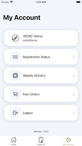 myWCBC Screen 3