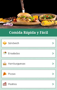 Comida rápida fácil - Recetas de comida fáciles Screenshot