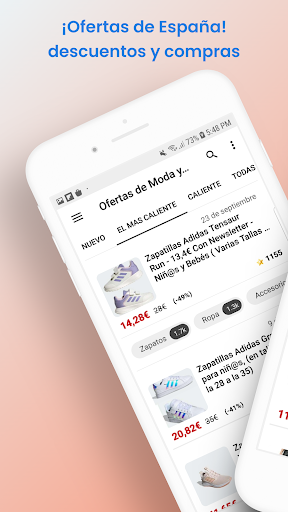 Android application Farfetch, Tradeinn, Bata screenshort