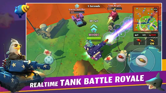 PvPets: Tank Battle Royale Gam
