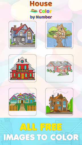 Android application House Color By Number Book screenshort