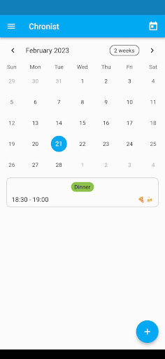 Android application Chronicler screenshort