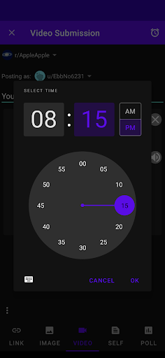 Holdup: Reddit Post scheduler Screen 3