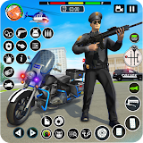 US Police Moto Bike Games icon
