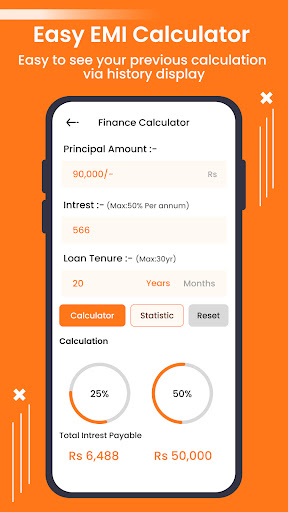 Easy EMI Loan Calculator Screen 3