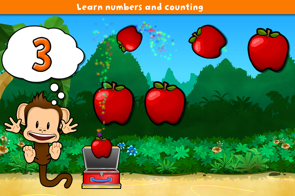 Android application Monkey Preschool Lunchbox screenshort