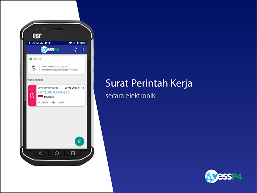 Android application VessP4 - Pilot screenshort
