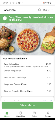 Papa Pizza Screen 2
