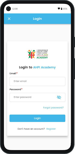 Android application AHPI Academy screenshort