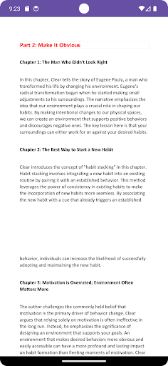 Atomic habits summary Screen 3