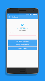Blue Text - Keyboard + Converter Screenshot