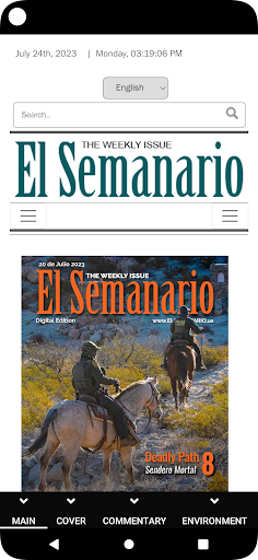Android application El Semanario screenshort