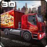 Pizza Delivery Truck 3D icon