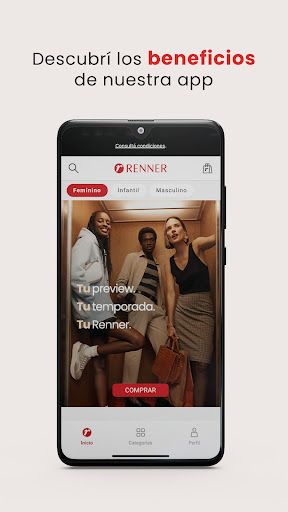 Android application Renner screenshort