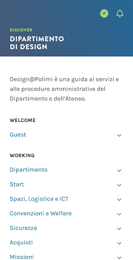 Design@Polimi Screen 2